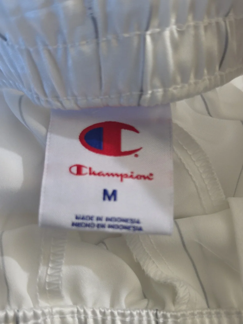 Champion Women's Game Set Match Pants - White Pinstripe Size M - Picture 6 of 8